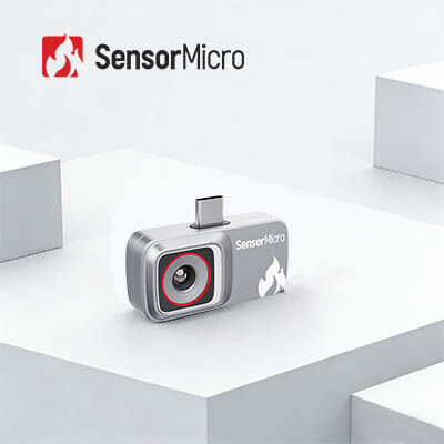 Telecamera termica non raffreddata 256×192/12μm collegata a smartphone per punti caldi elettrici e applicazioni mobili