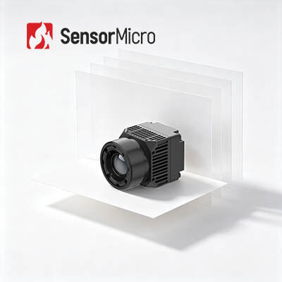 Modulo termico non raffreddato per controlli medici con risoluzione 640x512, pixel pitch da 8 µm e obiettivo da 4 mm